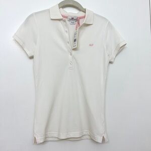 NWT Vineyard Vines SS Shoreline Polo White Cap Size XS‌‌‌‌‌‌‌‌‌‌‌‌‌‌‌‌‌